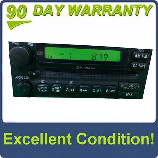 1990 - 2004 Toyota OEM Standard Sound AM FM CD Radio Receiver 31803