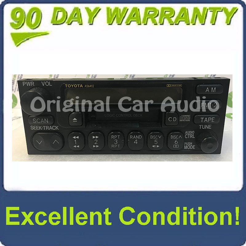 1990 - 2002 TOYOTA OEM AM FM Radio Cassette Tape CD Player A56412