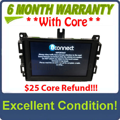 2018 - 2019 Jeep Grand Cherokee OEM VP2_7 WK SXM UConnect Multimedia AM FM XM Multi Media Radio Receiver