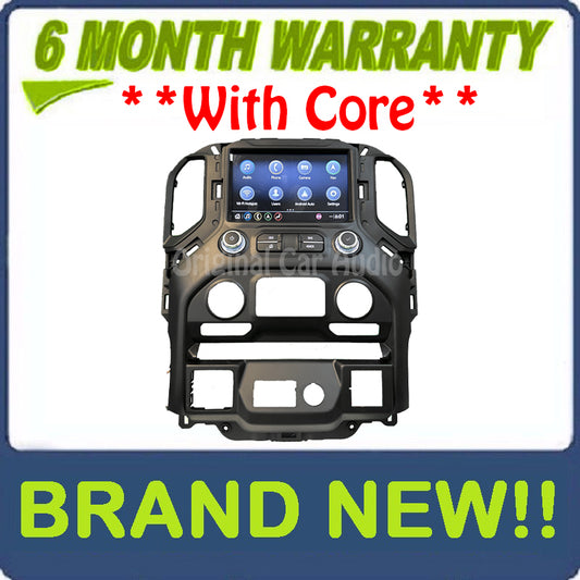New 2019 - 2023 Chevy GMC Sierra 1500 2500 3500 OEM Bezel 8" Display Screen Radio Control Panel