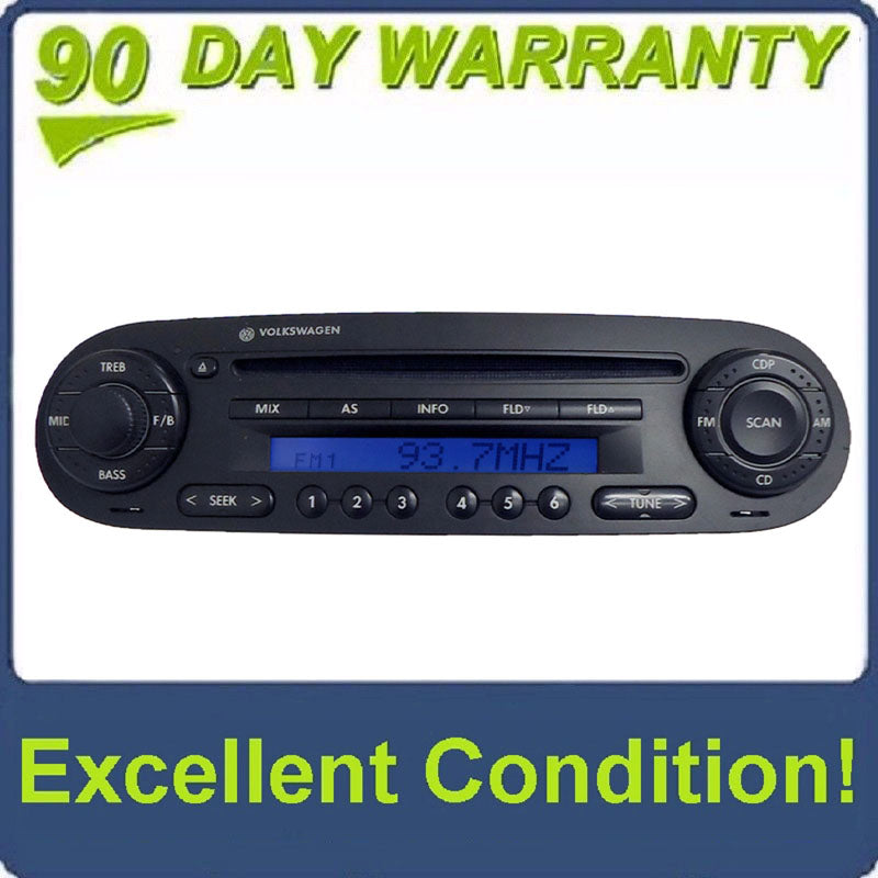 VW Volkswagen Beetle Bug Radio CD Player 1C0035196 1998 1999 2000 2001 2002 2003 2004 2005 2006 2007 2008 2009 2010 OEM
