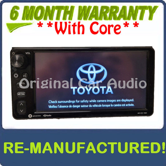 Reman 2017 - 2019 Toyota Corolla iM 86 OEM Non-JBL Gracenote AM FM HD Radio T10087, T10159