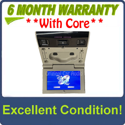 2015 - 2018 Chevrolet Chevy GMC Cadillac OEM 3rd Row Rear Seat Entertainment DVD Display Monitor SHALE
