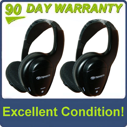 2004 - 2012 Toyota OEM Headphones Wireless Infrared 2 Sets