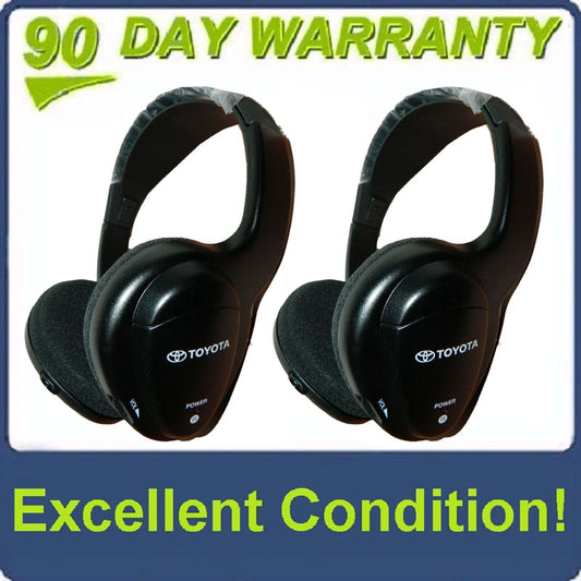 2004 - 2012 Toyota OEM Headphones Wireless Infrared 2 Sets