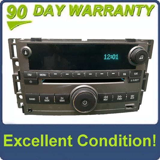 2009 - 2012 Chevy Chevrolet Malibu OEM Single CD USB Aux AM FM Radio Receiver UUI