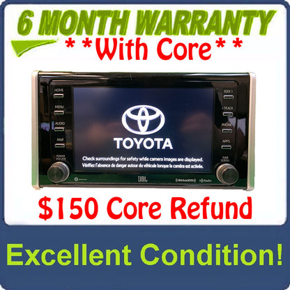 2020 - 2022 Toyota RAV4 OEM JBL OEM Multi Media Bluetooth Car Play Radio Receiver