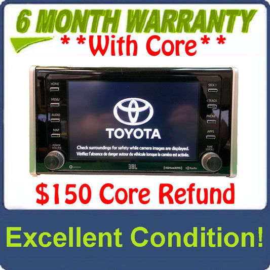2020 - 2022 Toyota RAV4 OEM JBL OEM Multi Media Bluetooth Car Play Radio Receiver