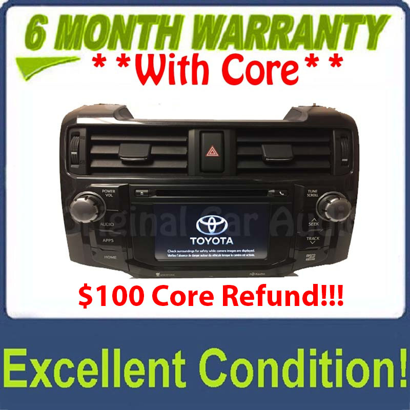 2014 2015 Toyota 4 Runner Entune Navigation GPS Radio AM FM Bluetooth Unit 57080 86100-32570
