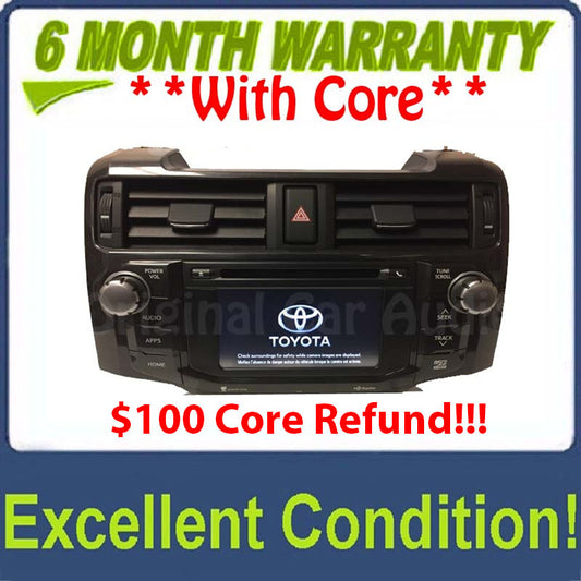 2014 2015 Toyota 4 Runner Entune Navigation GPS Radio AM FM Bluetooth Unit 57080 86100-32570