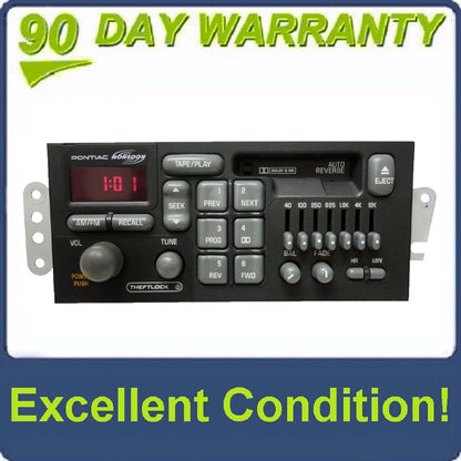 1996 - 2001 Pontiac OEM Radio Stereo Tape Cassette Deck Player Monsoon
