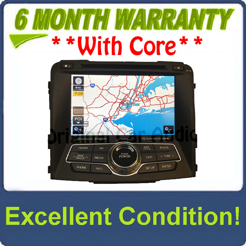 2011-2013 Hyundai Sonata Dimension GPS Navigation HD Radio 96560-3Q0054X