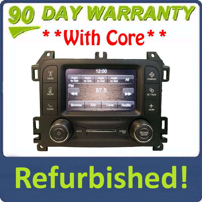 Refurbished 2022 - 2018 Jeep Wrangler OEMAM FM Radio Uconnect 5' Display Receiver VP2_5 JL NA