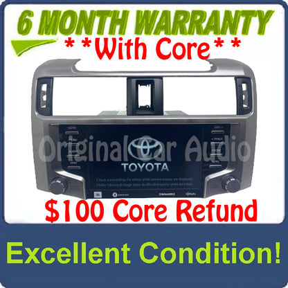 2020 - 2022 TOYOTA 4RUNNER OEM JBL GRACENOTE AM FM HD SXM RADIO DISPLAY RECEIVER