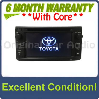 2013 Toyota Highlander OEM Touch Screen AM FM Radio CD Player Receiver 57055, 57056