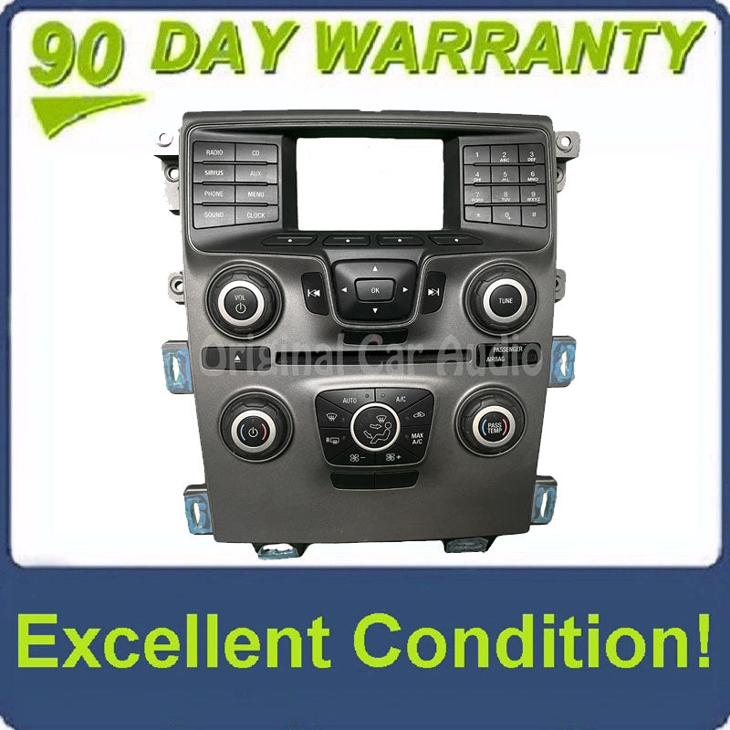 2013 - 2014 Ford Edge OEM 4" Radio Display Dual Zone Climate Control Panel Bezel FACEPLATE ONLY