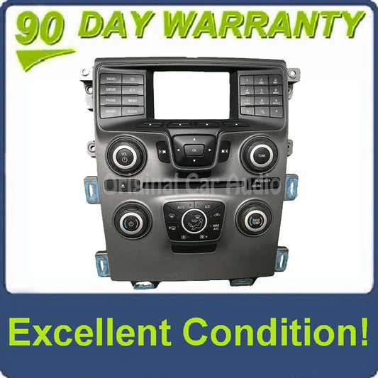 2013 - 2014 Ford Edge OEM 4" Radio Display Dual Zone Climate Control Panel Bezel FACEPLATE ONLY