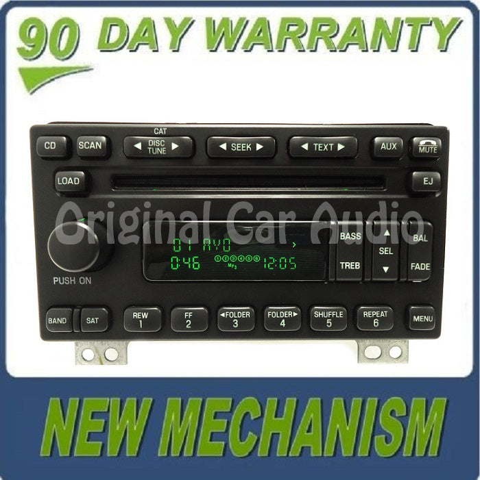 Remanufactured NEW MECH FORD Explorer Expedition Mustang MERCURY Mountaineer Radio Stereo 6 Disc Changer MP3 CD Player SIRIUS XM Satellite 2004 2005 2006 OEM