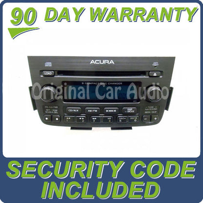 2005 - 2006 ACURA MDX Navigation GPS System Radio Stereo 6 Disc Changer CD Player XM 3TF6