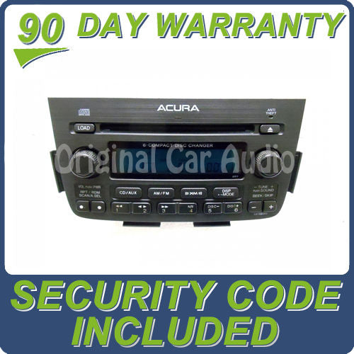 2005 - 2006 ACURA MDX Navigation GPS System Radio Stereo 6 Disc Changer CD Player XM 3TF6