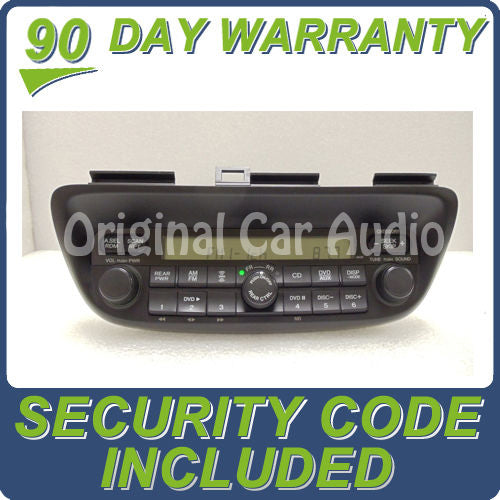 Honda Odyssey XM Radio CD and DVD Player 1AU0 2005 2006 2007 2008
