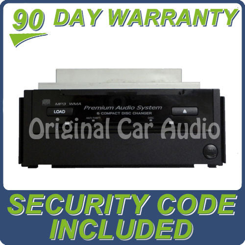 07 2007 Acura RDX AUX Input 6 Disc CD Changer Ac158 w/ CODE