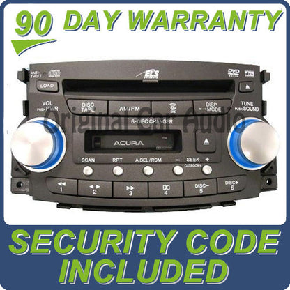 2007 2008 Acura TL Radio Tape MP3 AUX DVD & 6 CD Player NAVIGATION 1TB4