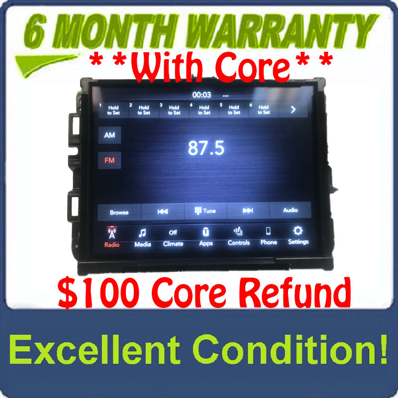 2019 - 2020 Ram Truck 1500 OEM 8.4" AM FM Radio Touch Screen Display VP2_8.4 DT ROW