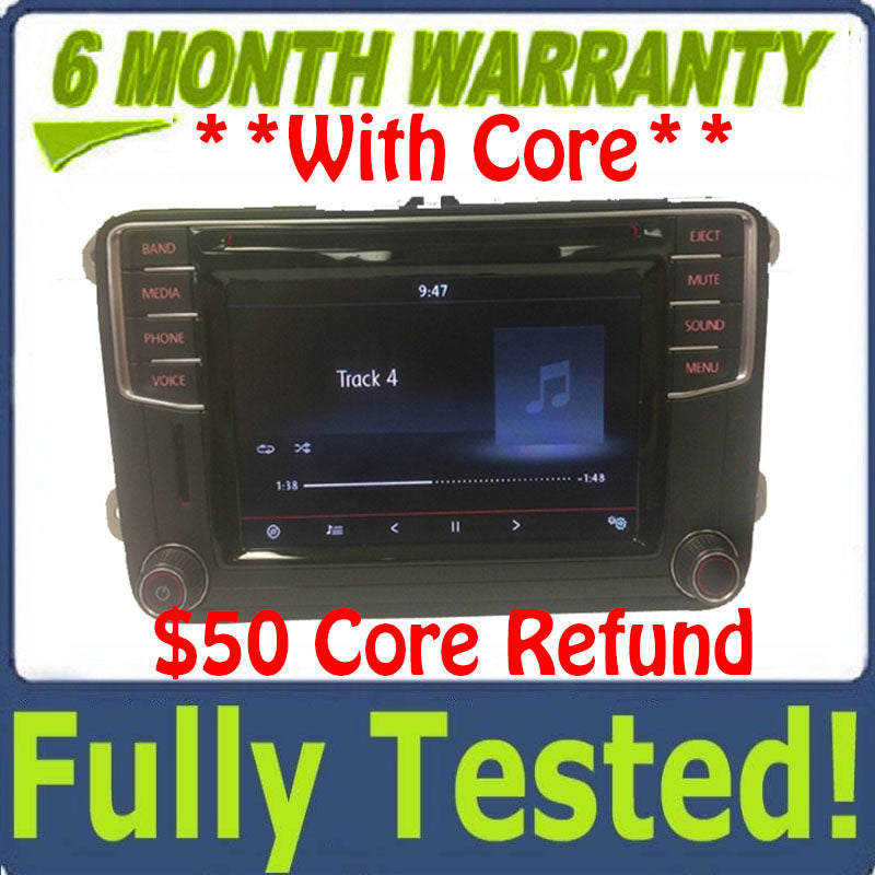 2016 - 2017 VW Volkswagen Jetta Passat OEM AM FM Radio Display Non Navigation CD Player BLEMISHED
