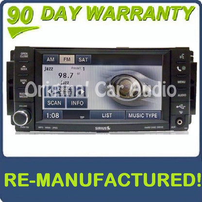Reman 2007 - 2009 2010 Chrysler Jeep Dodge Low-Speed REN MyGig SAT AUX Radio CD DVD Player REN