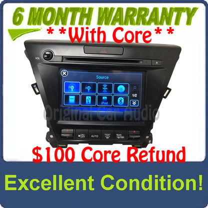 2014 - 2016 Acura MDX OEM Single CD AM FM Touch Screen Navigation Media Radio Receiver