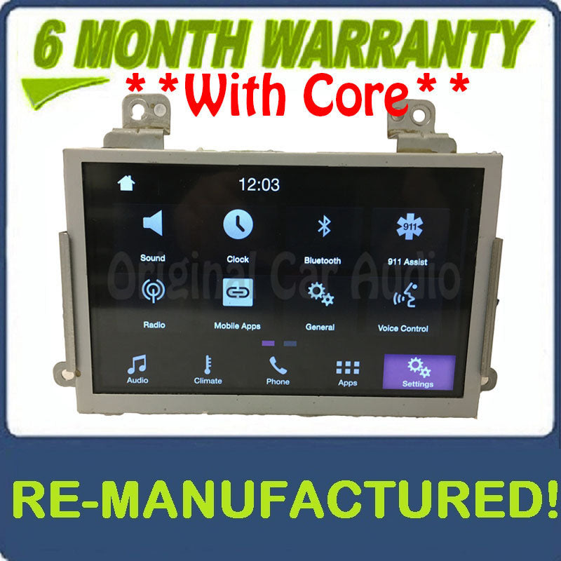Remanufactured 2013 - 2017 Ford Taurus OEM Sync 3 8" Radio Touch Screen Display Monitor