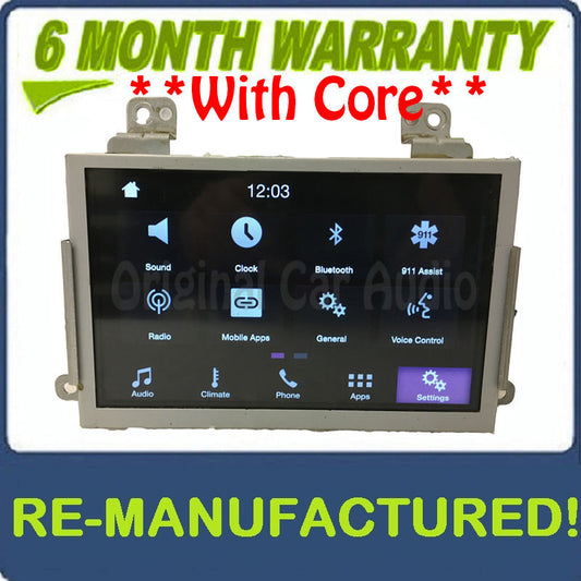 Remanufactured 2013 - 2017 Ford Taurus OEM Sync 3 8" Radio Touch Screen Display Monitor