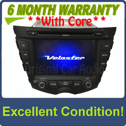 2011 - 2015 Hyundai Veloster OEM Single CD Touch Screen AM FM Bluetooth SAT Radio Receiver