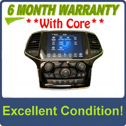 2019 - 2022 Jeep GRAND CHEROKEE 8.4" Nav Screen Climate Control Panel Uconnect