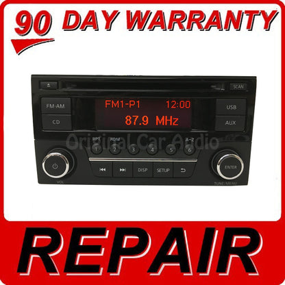 Repair Your 2014 - 2017 Nissan Sentra Versa OEM Single CD Radio Display Repair Service