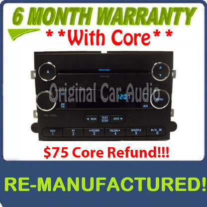 Reman 2010 - 2016 FORD F250 F350 Super Duty OEM MP3 Single CD Radio Stereo DATA
