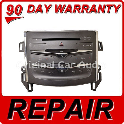 Repair for 2013 - 2016 Lincoln MKS MKT MKX OEM Radio Dual Climate Control Panel Repair Service