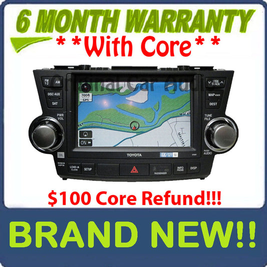 NEW 2011 - 2013 TOYOTA OEM Factory JBL Navigation GPS Radio XM AM FM MP3 CD Player E7033