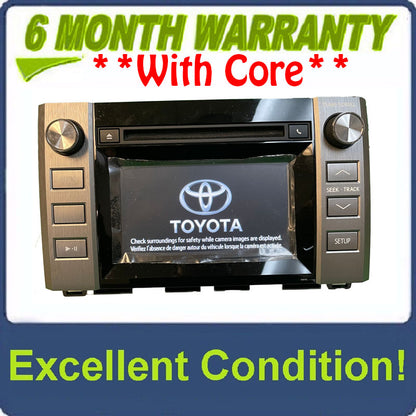 2014 - 2016 Toyota Tundra OEM Single CD AM FM Touch Screen Radio Receiver 510113
