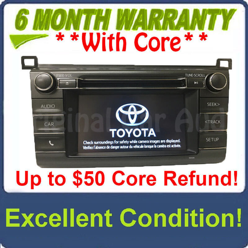 2013 - 2018 Toyota Rav4 AM FM Radio OEM Touchscreen Bluetooth Unit 100327