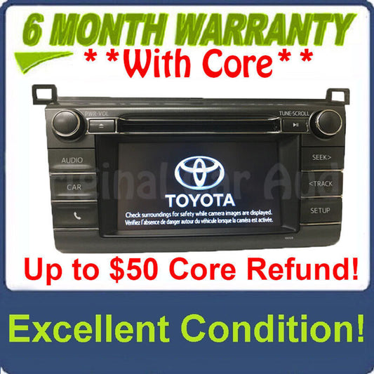 2013 - 2018 Toyota Rav4 AM FM Radio OEM Touchscreen Bluetooth Unit 100327