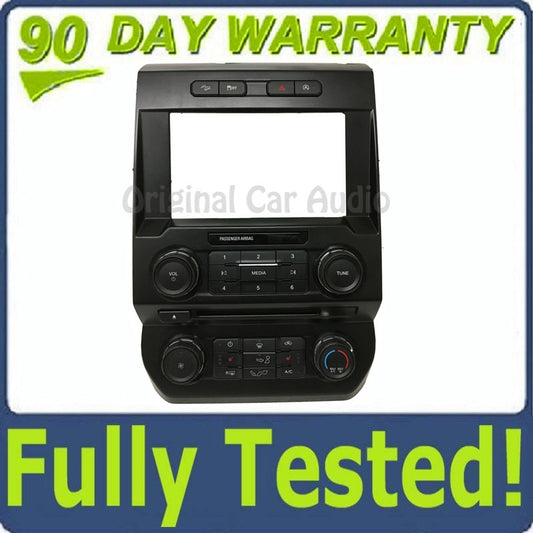 2015 - 2018 Ford F150 OEM 8" Touch Screen Radio Control Climate Control Bezel ONLY BLEMISHED