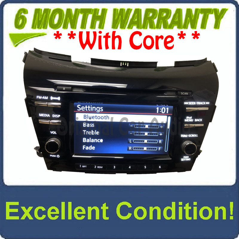 2015 - 2021 Nissan Murano OEM Touch Screen Single CD Bluetooth Multi Media Radio Receiver