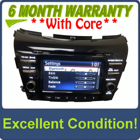 2015 - 2021 Nissan Murano OEM Touch Screen Single CD Bluetooth Multi Media Radio Receiver