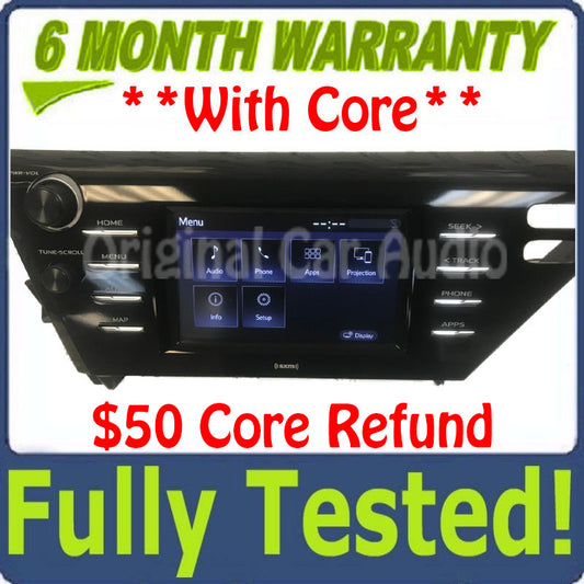 2020 Toyota Camry OEM Navigation Gracenote Entune AM FM XM Radio Receiver BLEMISHED