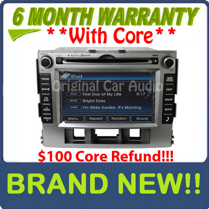 Hyundai Santa Fe Infinity Radio Navigation MP3 CD Player XM