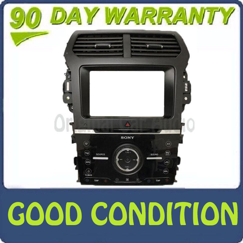 2014 - 2015 Ford Explorer OEM Sony 8" Touch Screen Radio Climate Control Panel BEZEL ONLY