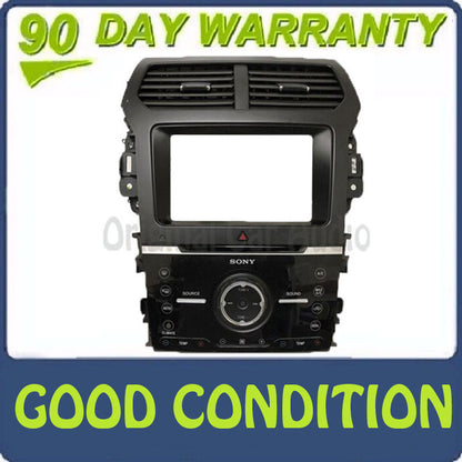 2014 - 2015 Ford Explorer OEM Sony 8" Touch Screen Radio Climate Control Panel BEZEL ONLY