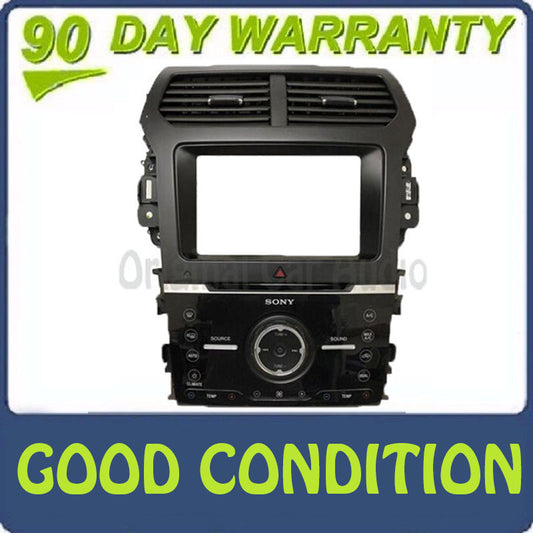 2014 - 2015 Ford Explorer OEM Sony 8" Touch Screen Radio Climate Control Panel BEZEL ONLY